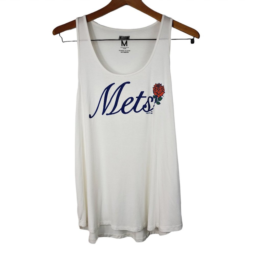 TAILGATE Mets Flowy White Tank | M